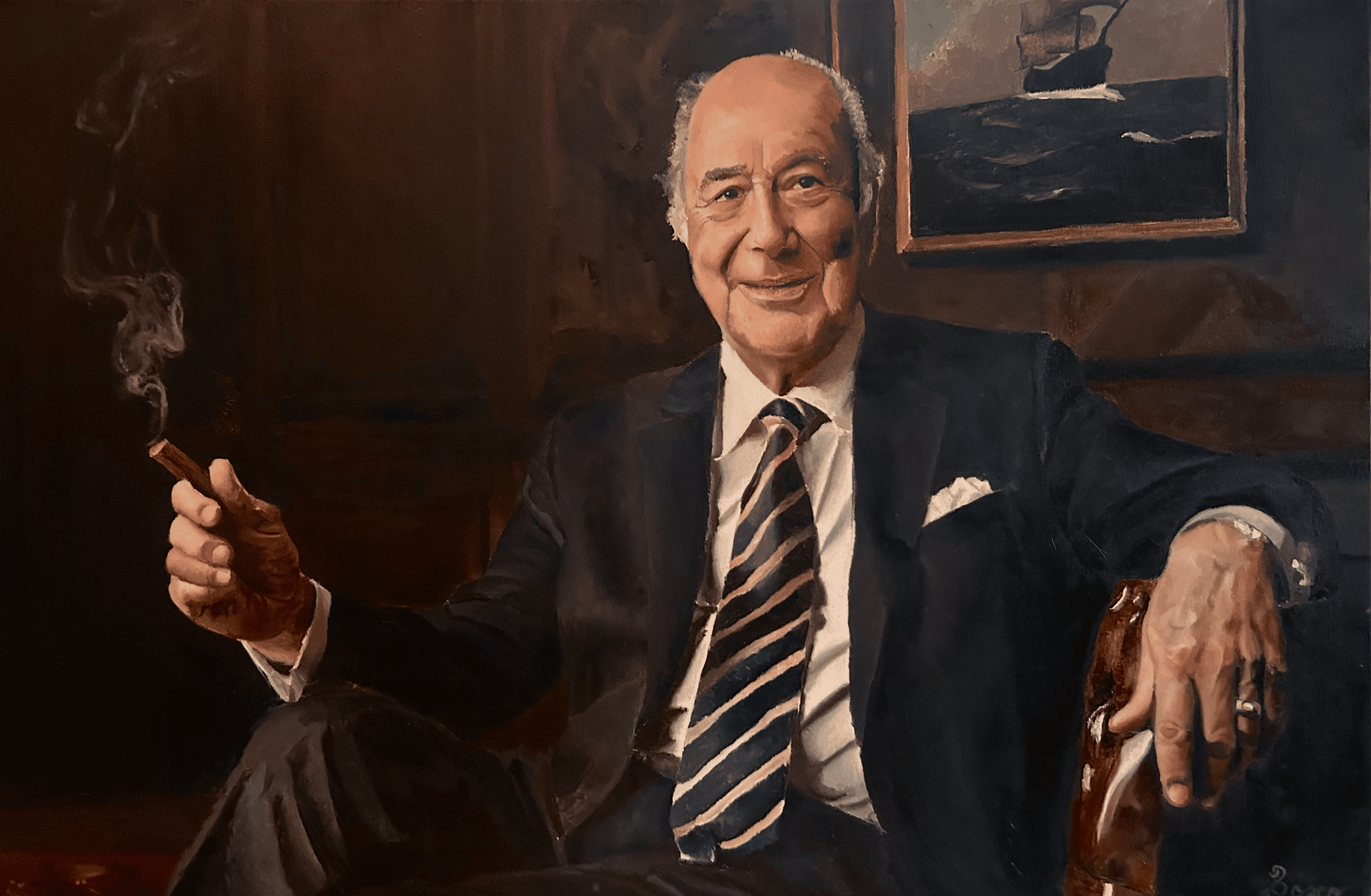Portrait of Michael Tusiani by Don Bosco